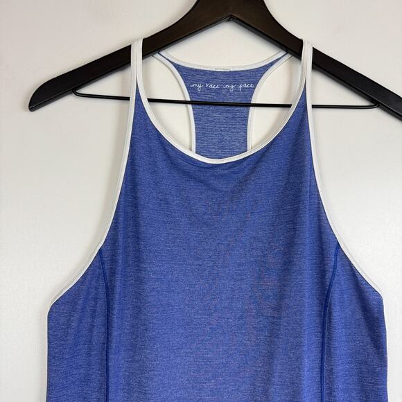 Lululemon Time to Sweat Racerback Tank Top Blue - 6 - Picture 2 of 7